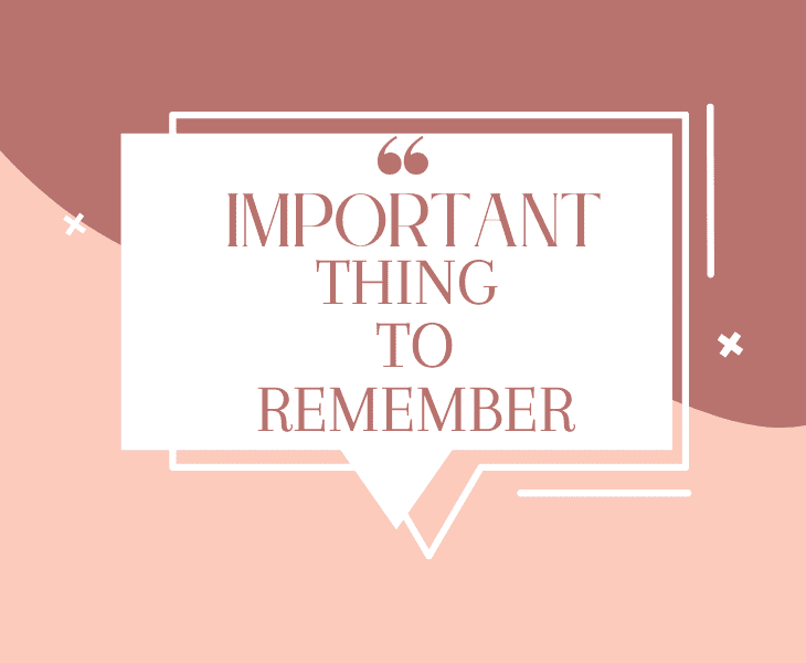 a thing to remember